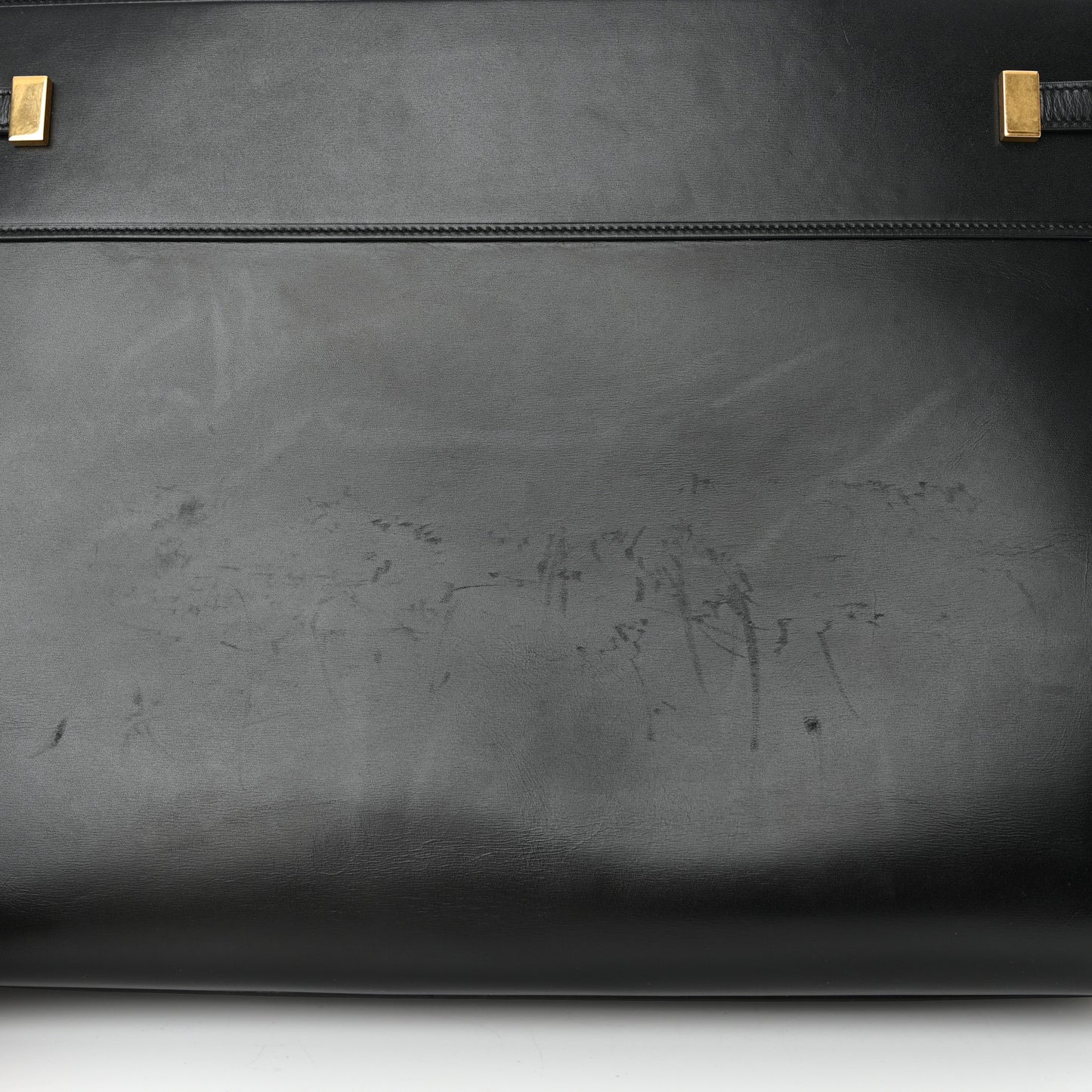 Calfskin Medium Manhattan Shopper Tote Black