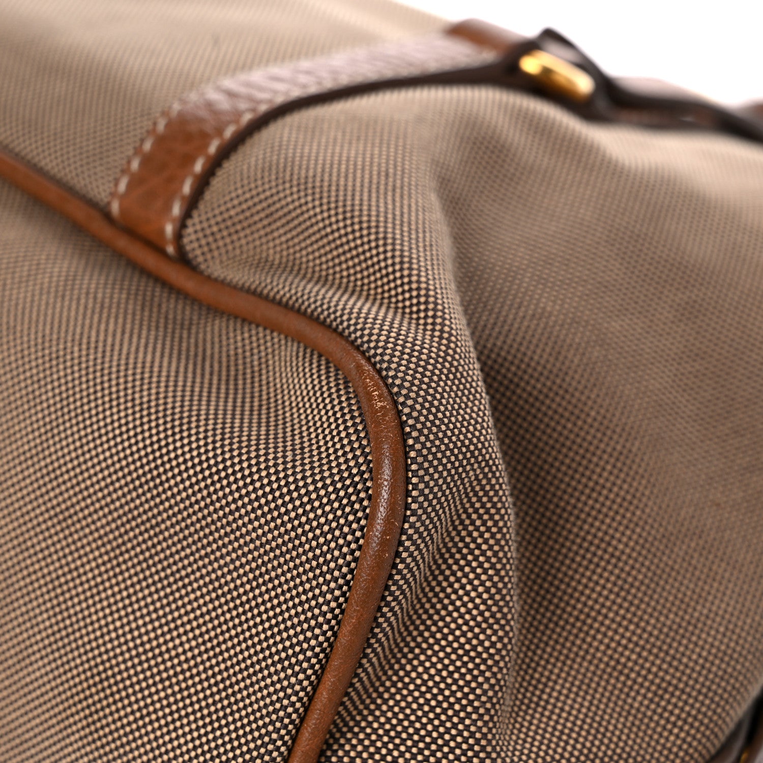 Prada Jacquard Logo Tote Brown 10 of 23