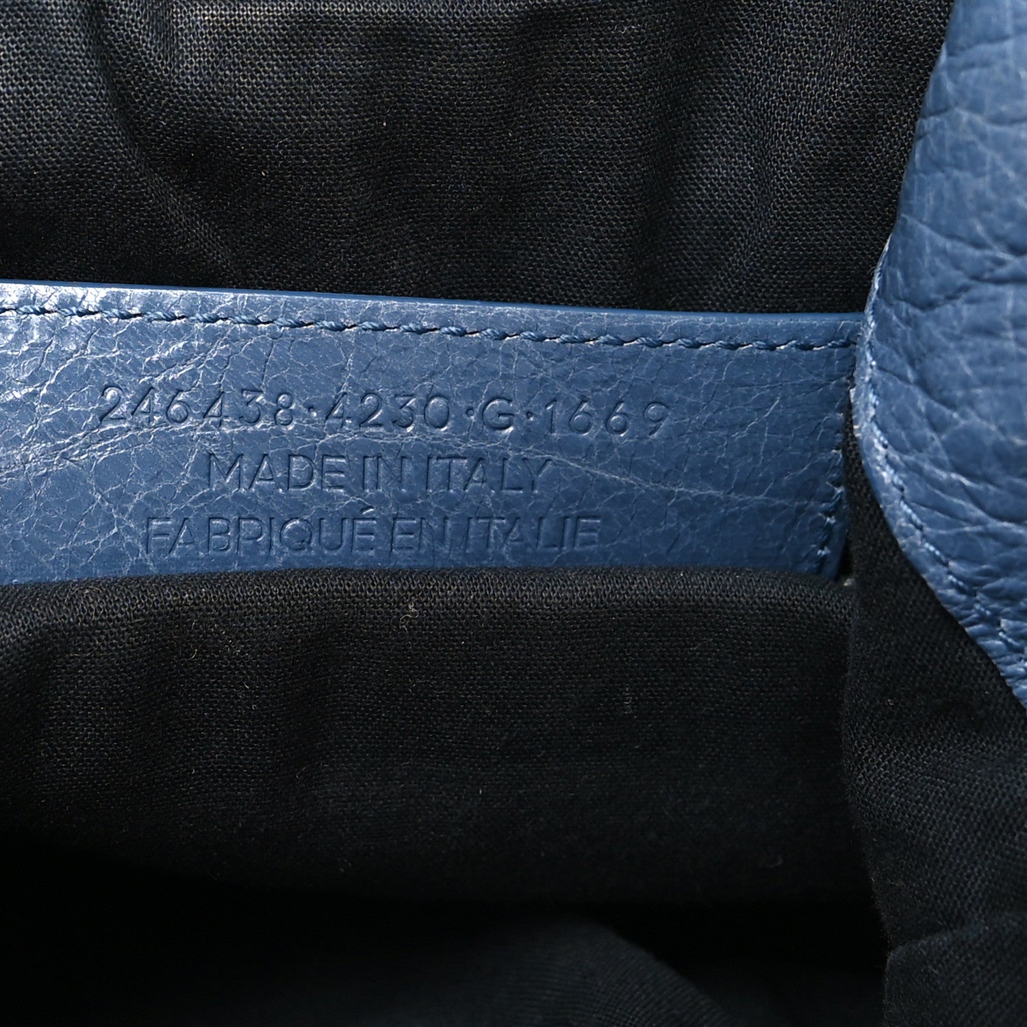 Balenciaga Agneau Classic Hardware Mini Pompon Bleu Persan 8 of 12