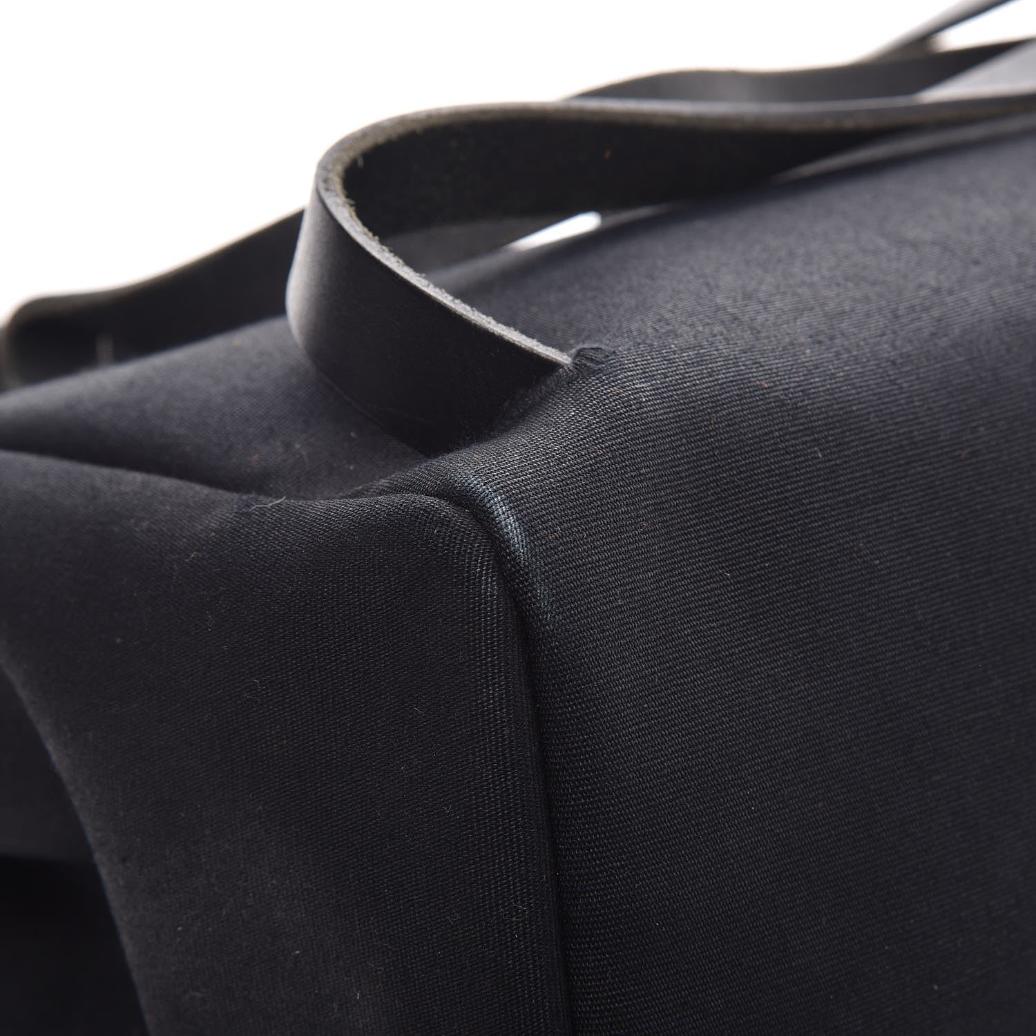 Hermes Toile Vache Calfskin Herbag 30 PM Backpack Black 10 of 13