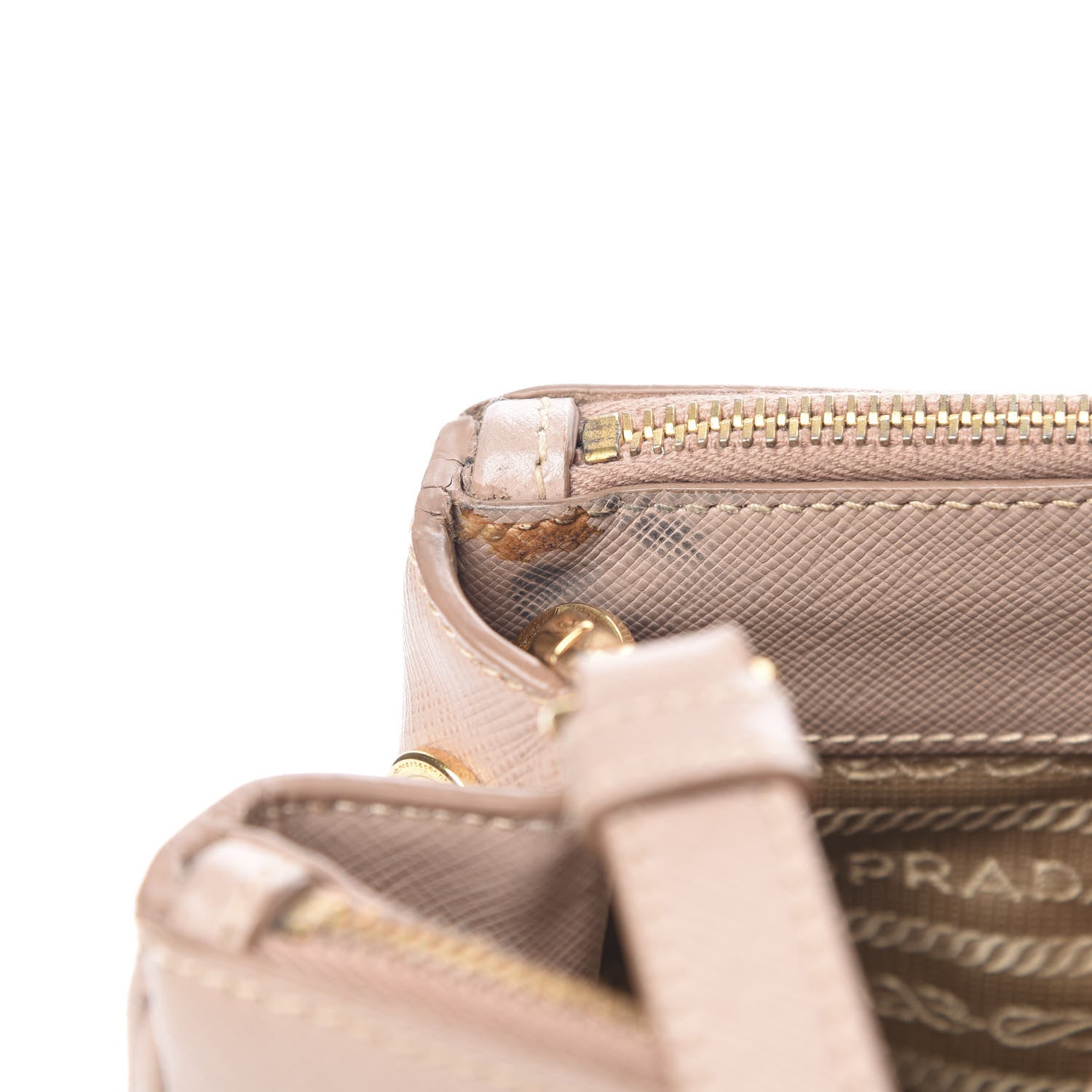Prada Saffiano Small Galleria Double Zip Tote Cammeo 18 of 19