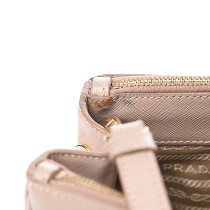 Prada Saffiano Small Galleria Double Zip Tote Cammeo 18 of 19