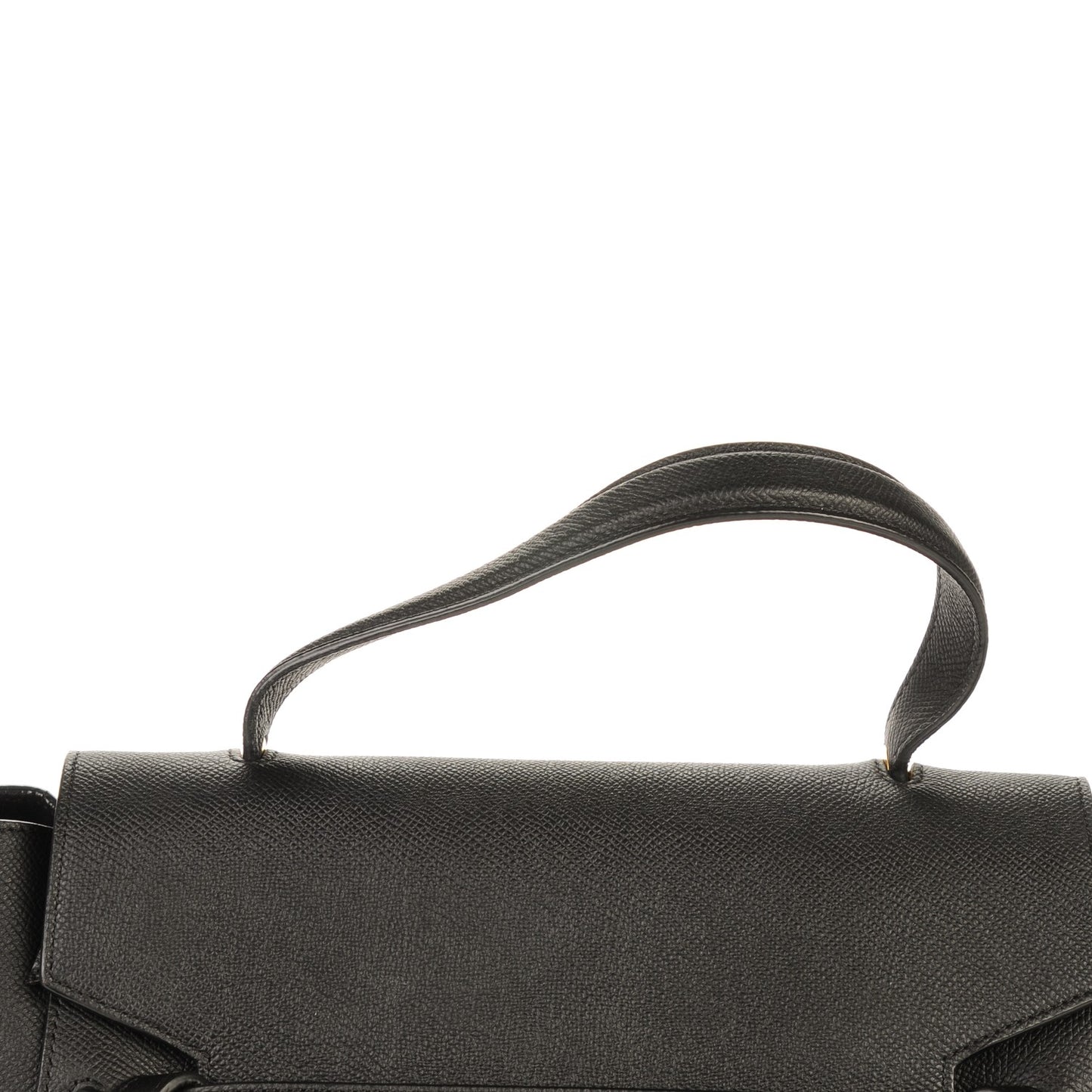 Grained Calfskin Mini Belt Bag Black