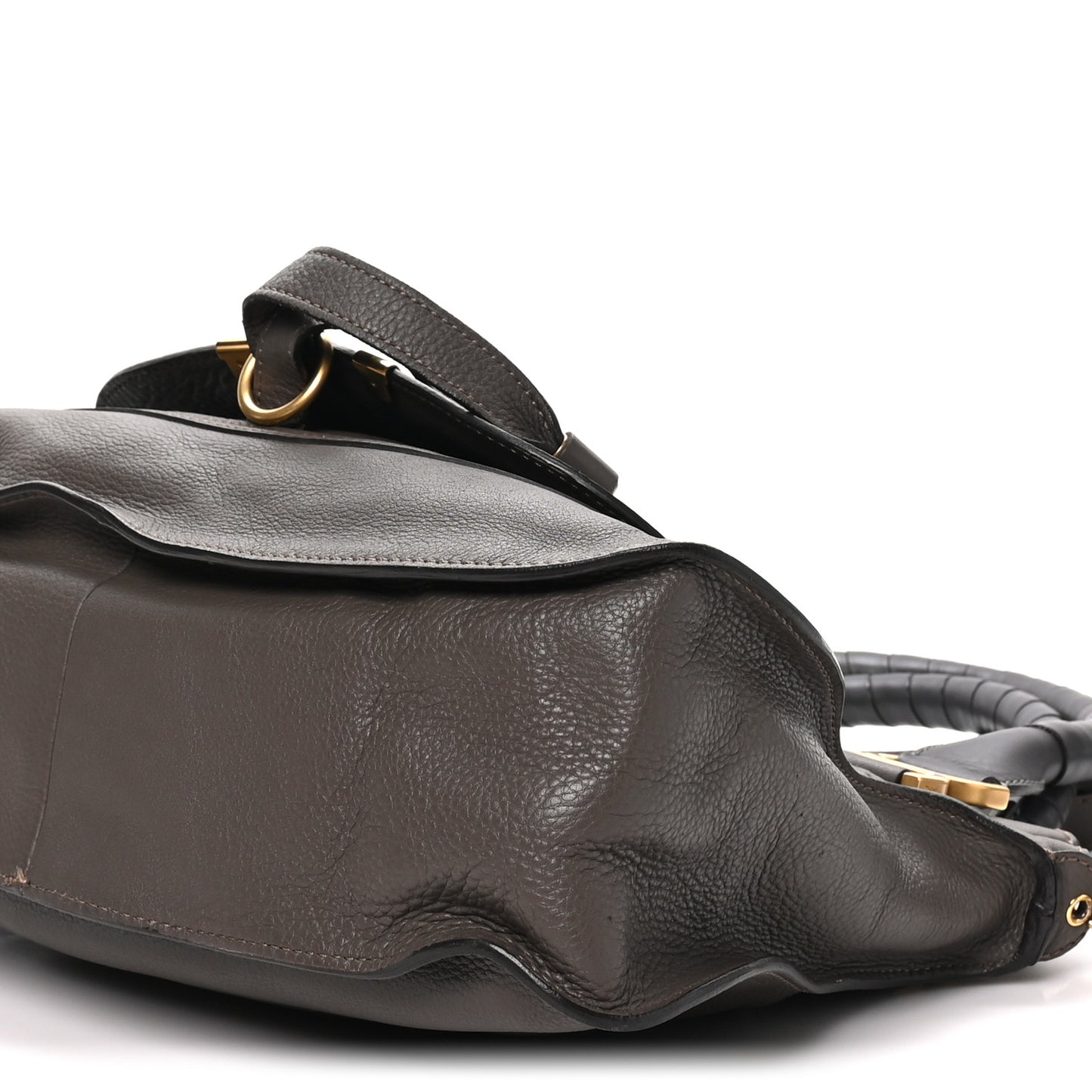 Calfskin Medium Marcie Satchel Anchor Grey