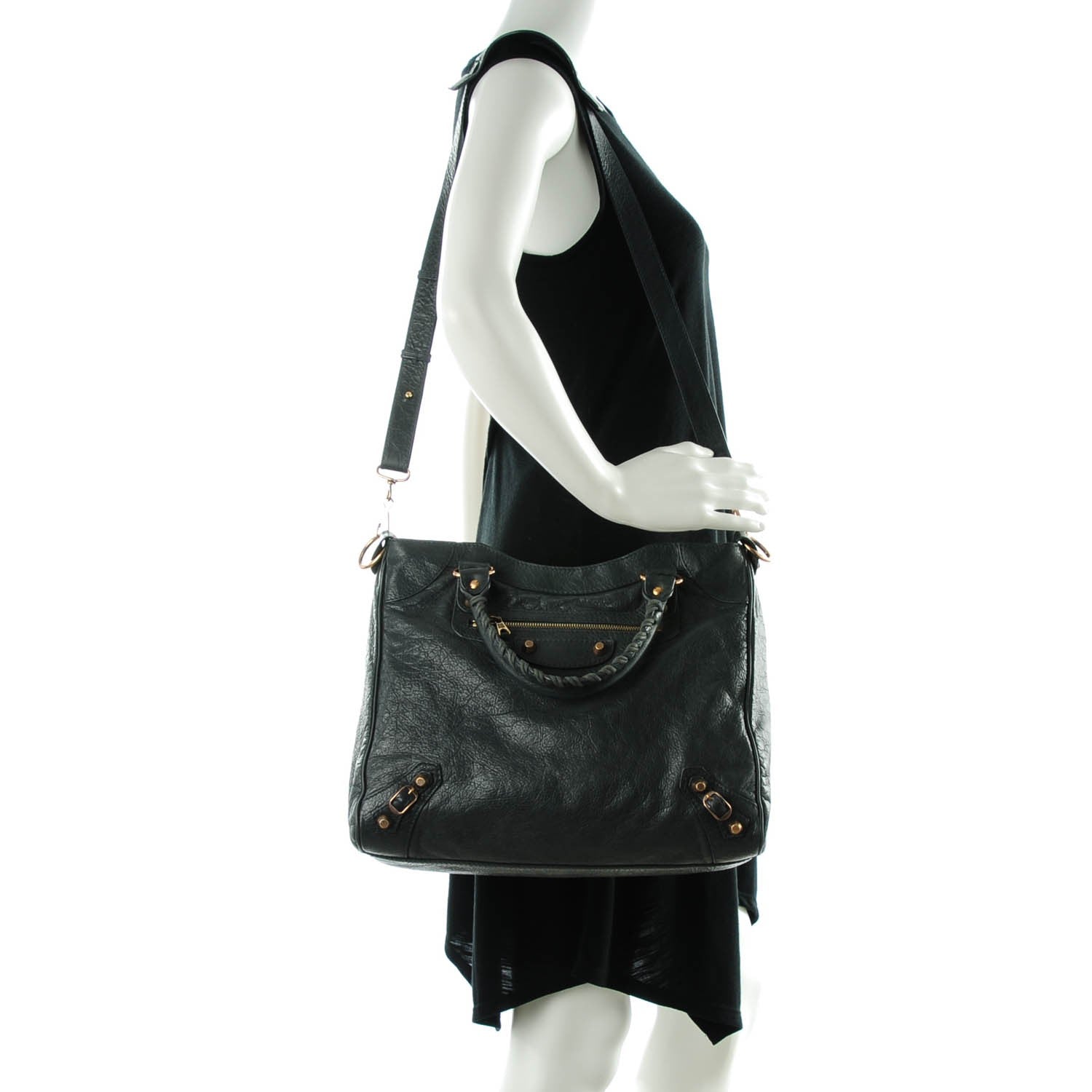 Balenciaga Agneau Giant 12 Rose Gold Hardware Velo Anthracite 2 of 8