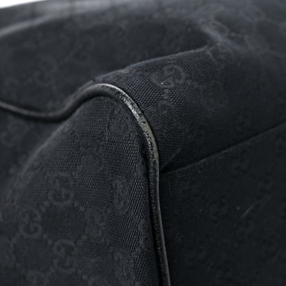 Gucci GG Monogram Web Large Collapsible Carry On Duffle Bag Black 9 of 23