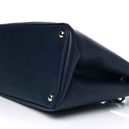 Prada Saffiano Cuir Twin Tote Baltico 9 of 11