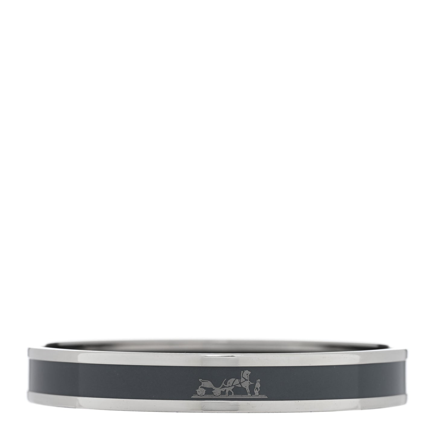 Enamel Printed Narrow Caleche Bracelet 70 Grey