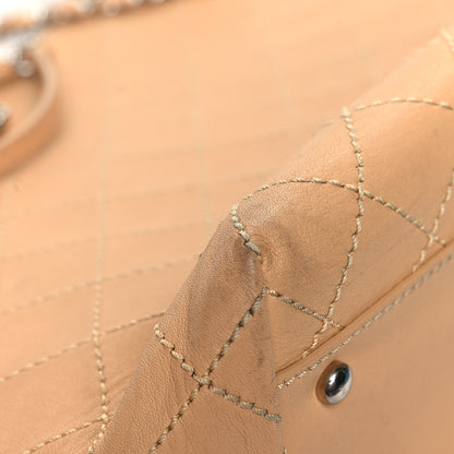 Chanel Calfskin Stitched Large Shopping Tote Beige 9 of 18