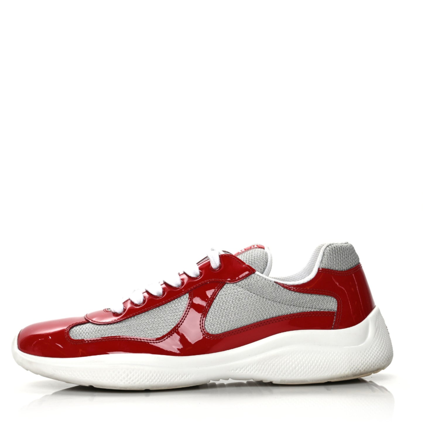 Patent Mens America's Cup Patchwork Sneakers 9 Red