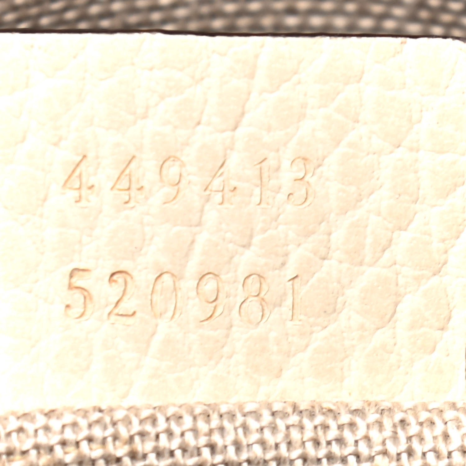 Gucci Monogram Dollar Calfskin Mini Bree Messenger Bag Beige Ebony Avoire 7 of 9