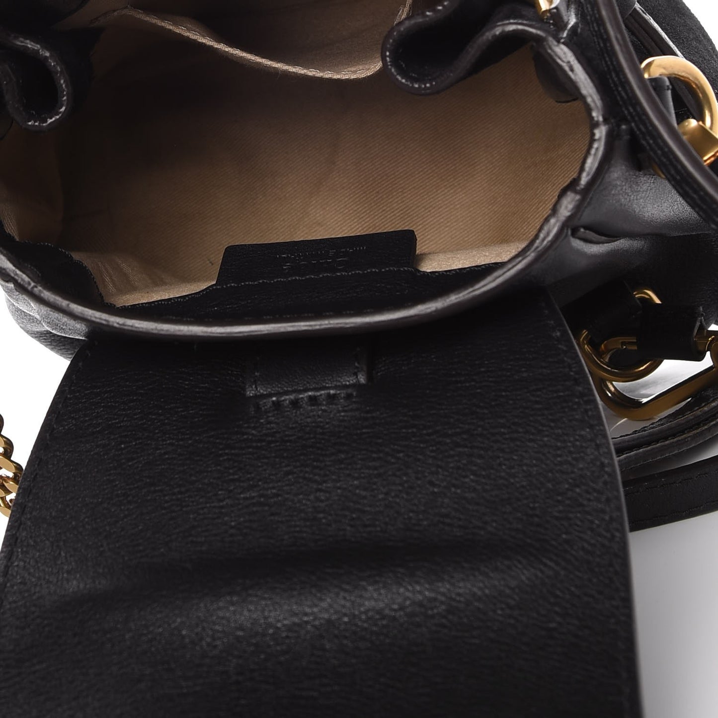 Suede Calfskin Studded Mini Faye Backpack Full Blue