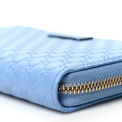 Gucci Microguccissima Zip Around Wallet Mineral Blue 9 of 9