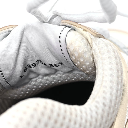 Chanel Fabric Laminated Calfskin Stretch CC Sneakers 36.5 White Gold Silver 8 of 8