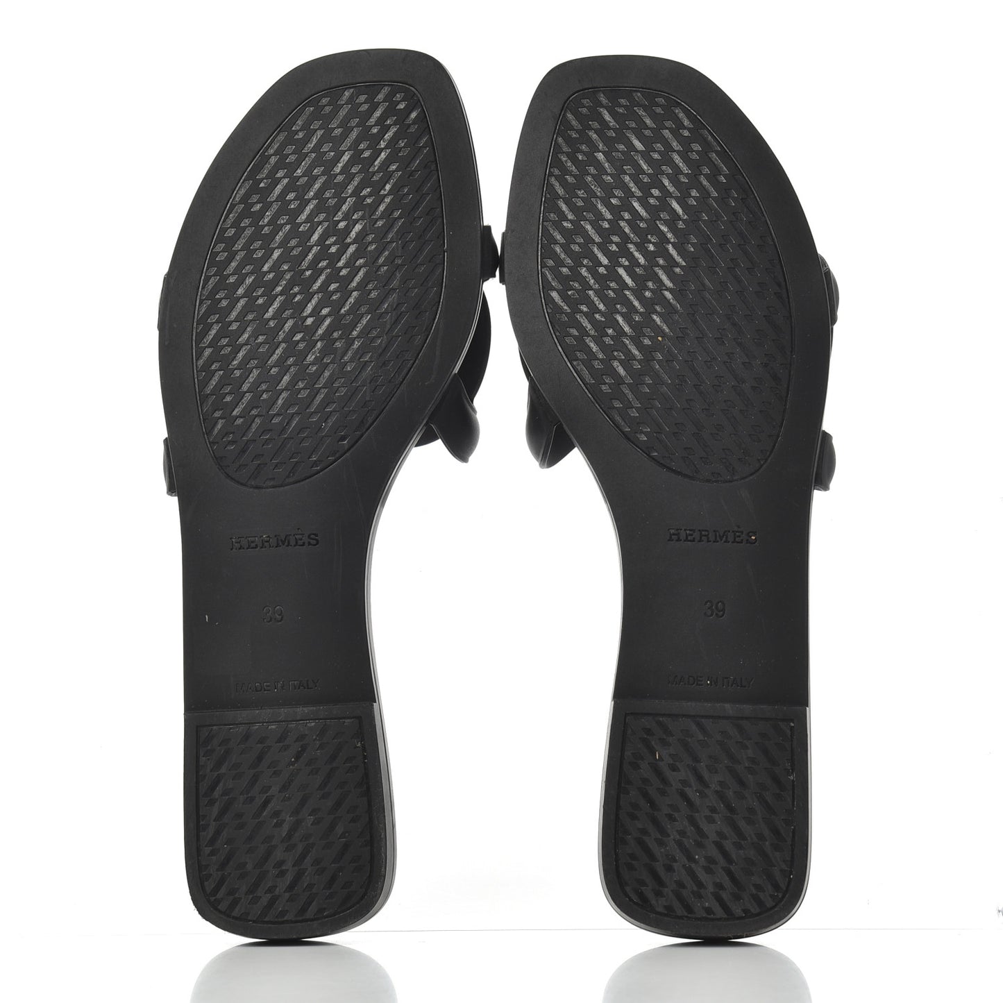 Rubber Aloha Sandals 39 Black