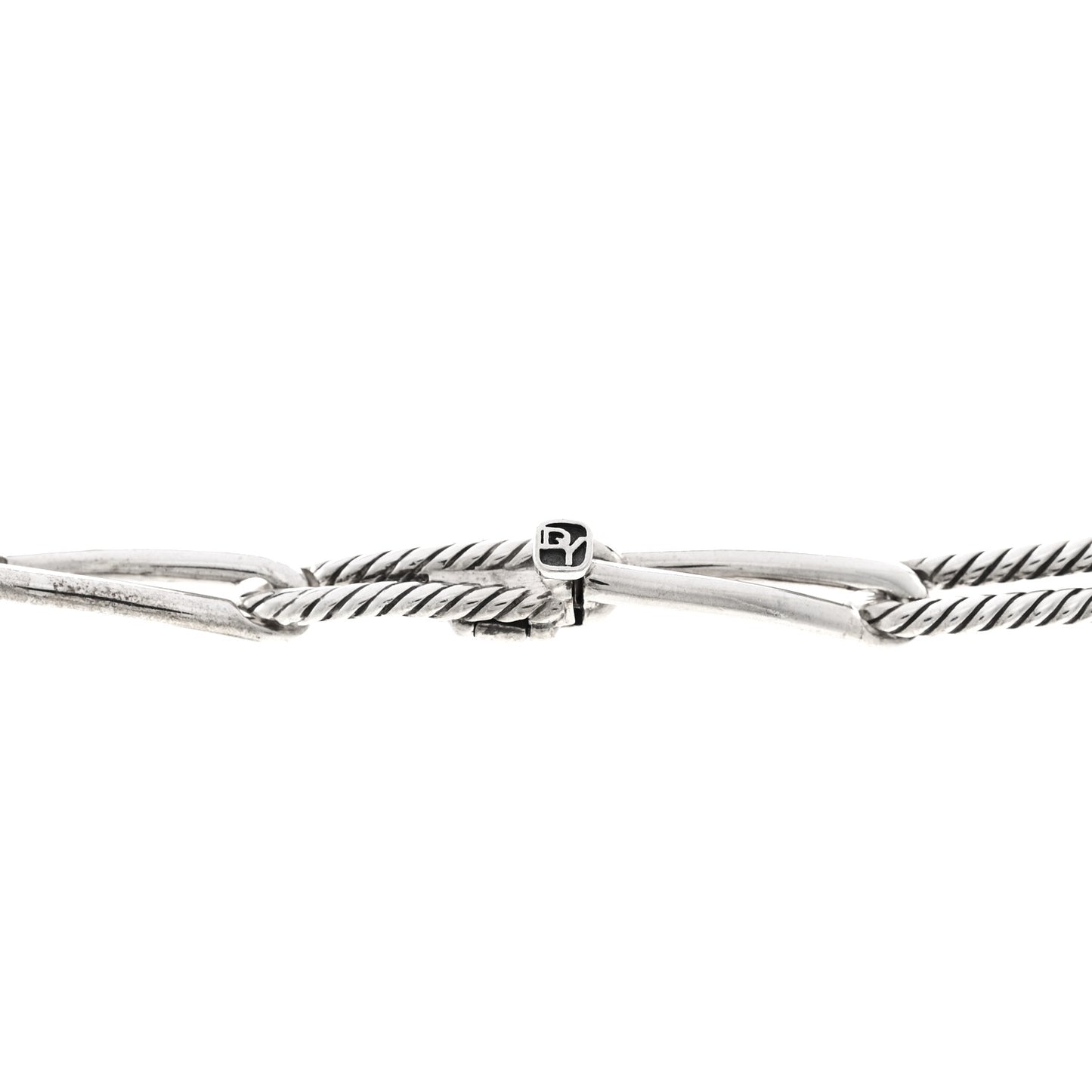 Sterling Silver Diamond Wellesley Chain Link Necklace