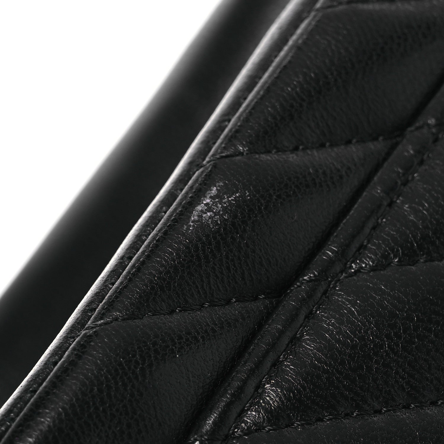 Chanel Lambskin Chevron Quilted Mini Square Flap Black 13 of 13