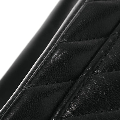 Chanel Lambskin Chevron Quilted Mini Square Flap Black 13 of 13