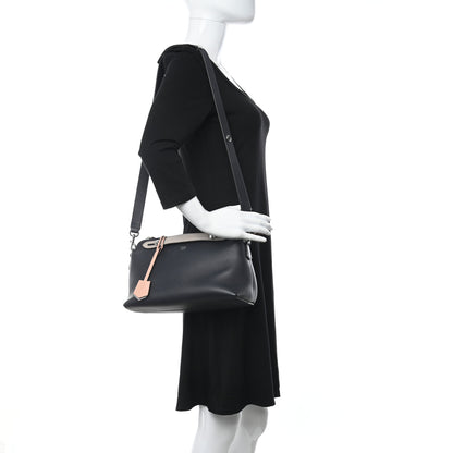 Fendi Vitello Dolce 4 Color Medium By The Way Multicolor Boston Bag Blue Notte Baby Pink 2 of 16