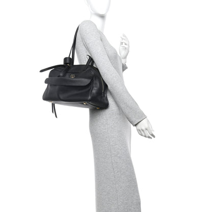 Balenciaga Grained Calfskin Medium Carrie Bowling Bag Black 2 of 9