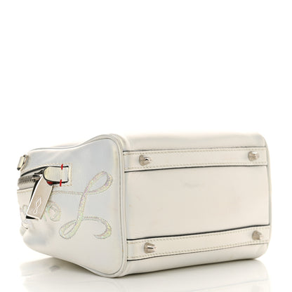 Christian Louboutin Iridescent Calfskin Paris Nano Collage Marie Jane Tote White 4 of 19