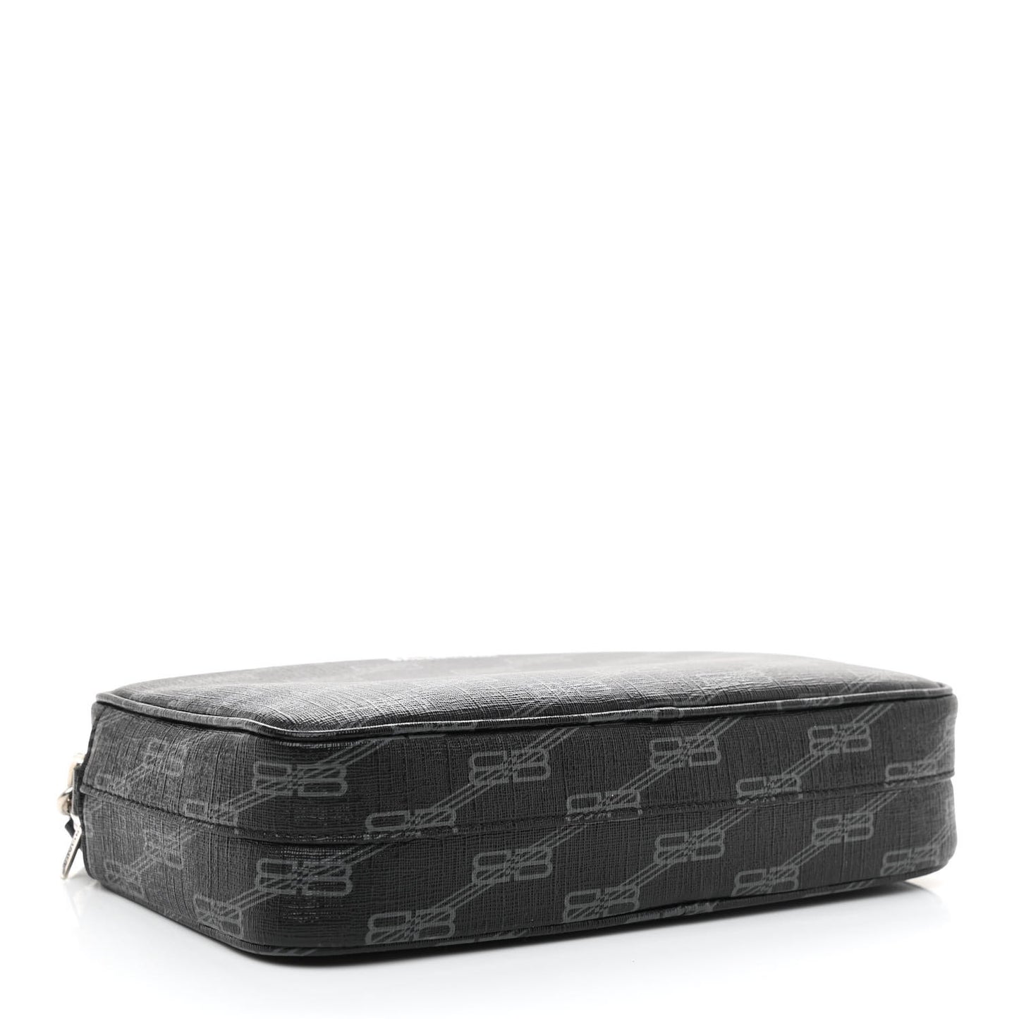 Coated Canvas BB Monogram Medium Signature Camera Bag Black Grey