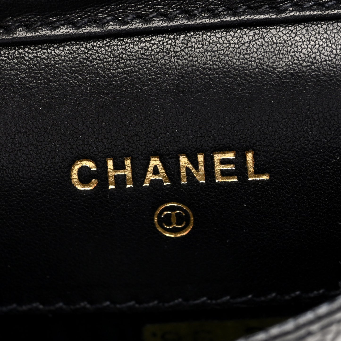 Caviar CC Phone Holder Crossbody Black