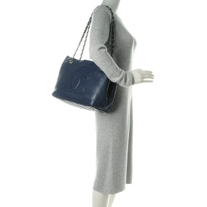 Chanel Caviar Timeless CC Soft Tote Navy Blue 2 of 8