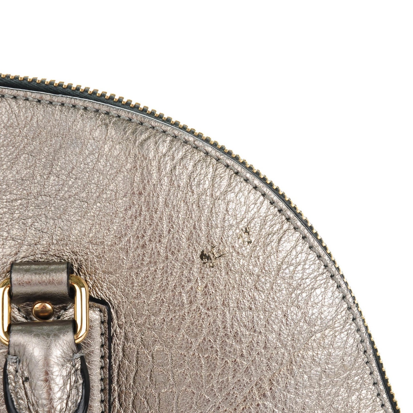 Metallic Heritage Grain Medium Orchard Bowling Bag Silver