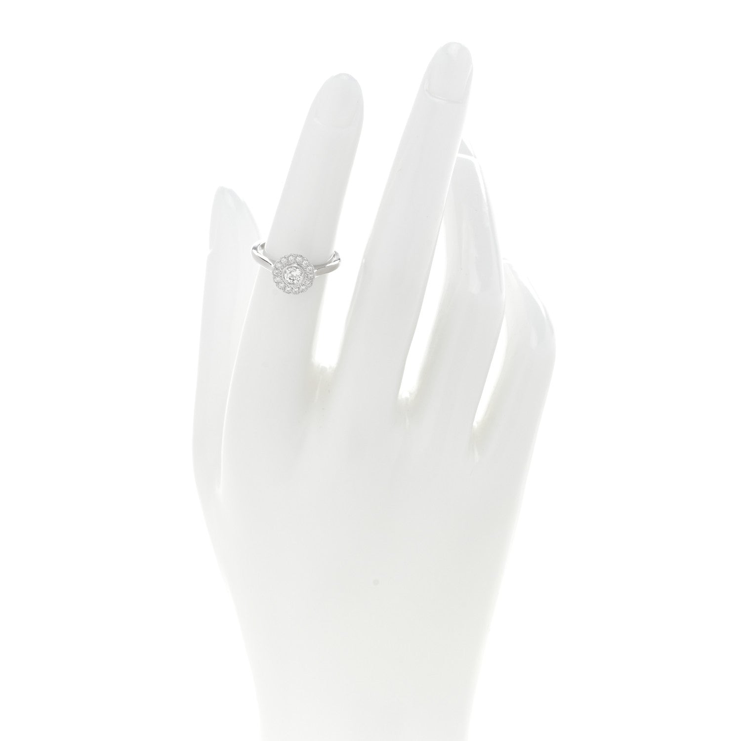 Tiffany Platinum Diamond Round Enchant Flower Ring 49 5 2 of 5