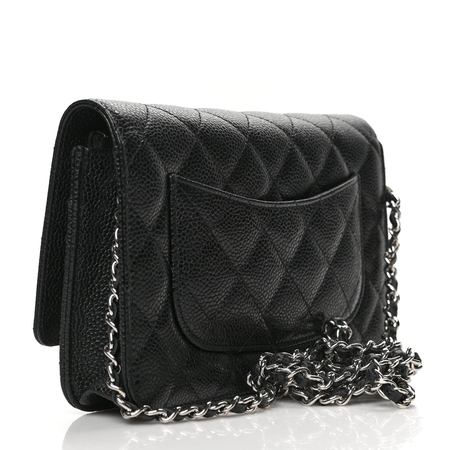 Chanel Caviar Quilted Wallet On Chain WOC Black 3 of 12