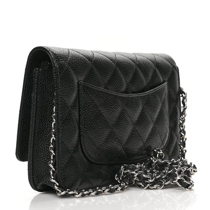 Chanel Caviar Quilted Wallet On Chain WOC Black 3 of 12