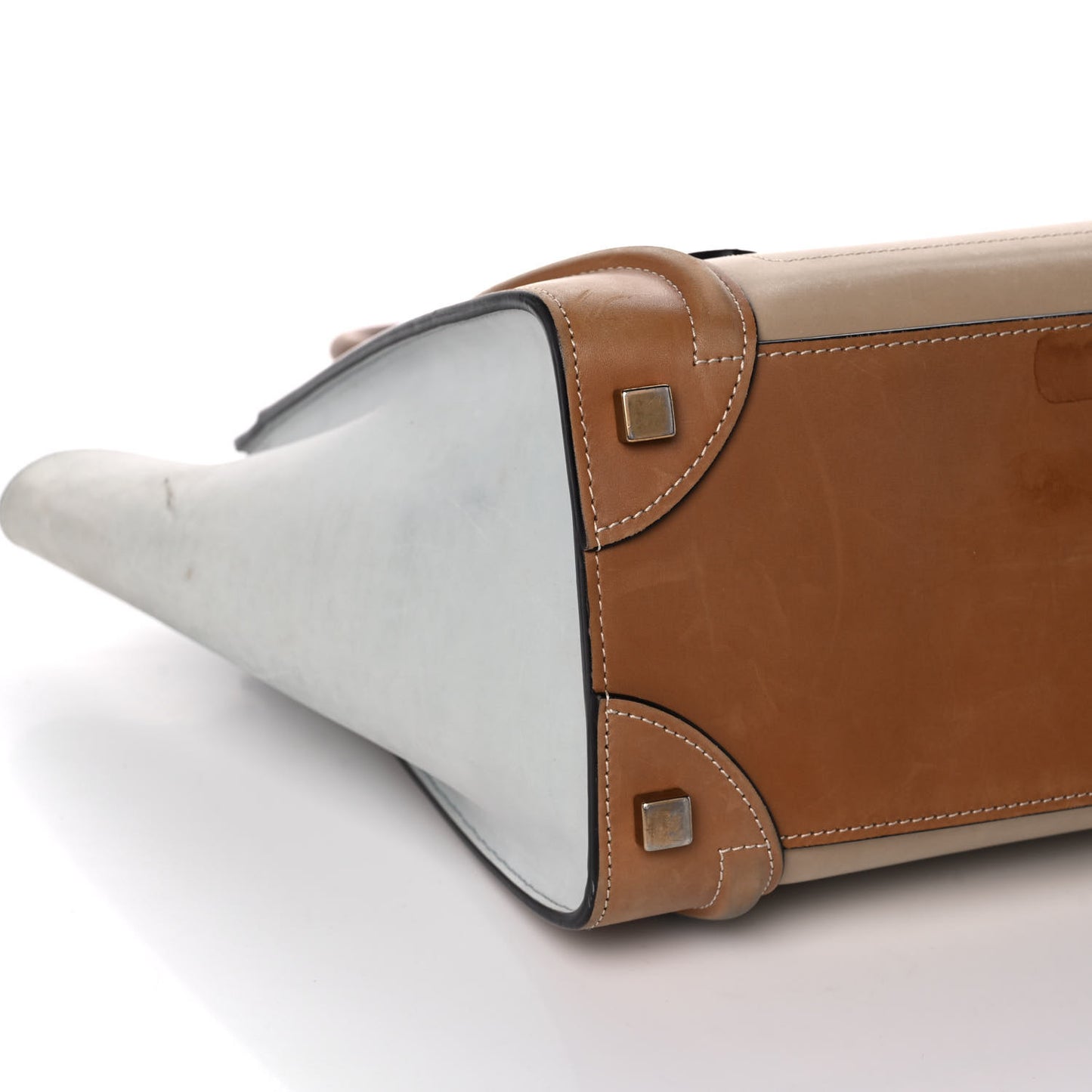 Smooth Calfskin Suede Micro Tri-Color Luggage Multicolor