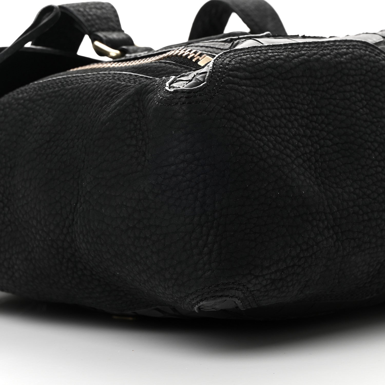 3.1 Phillip Lim Nubuck Crocodile Embossed Medium Pashli Satchel Black 9 of 18