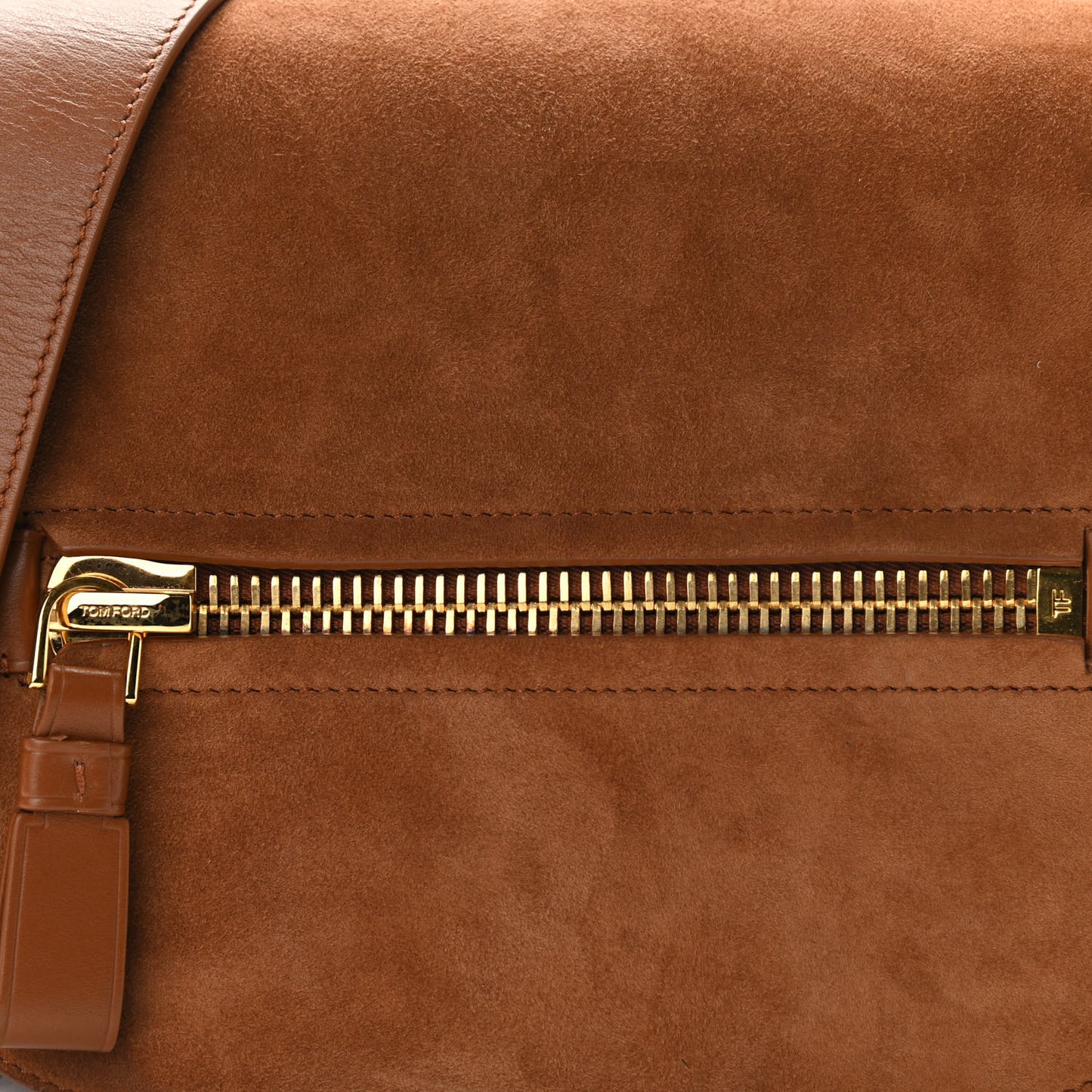 Suede Jennifer Saddle Bag Tobacco