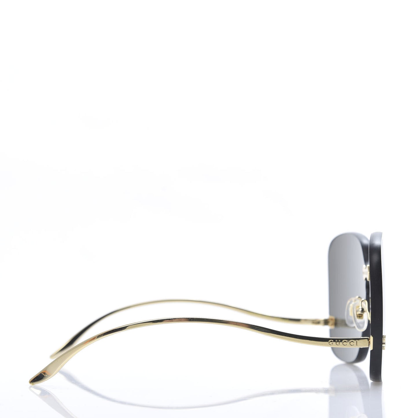 Metal Rimless Sunglasses GG0352S Gold