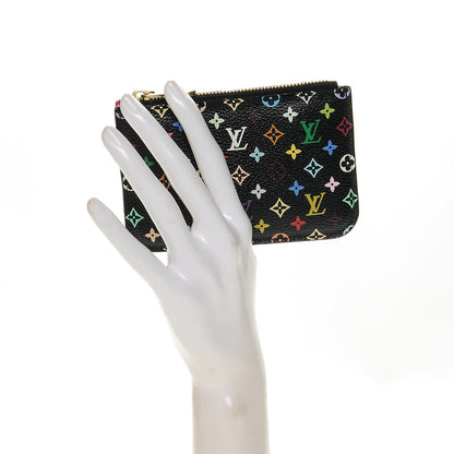 Louis Vuitton Monogram Multicolor Key Pouch Black Grenade 2 of 6