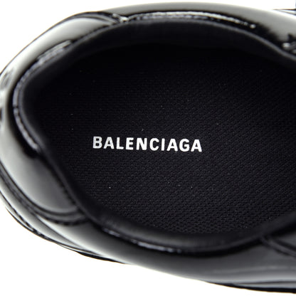 Balenciaga Patent Polyurethane Womens Zen Sneakers 40 Black 7 of 9