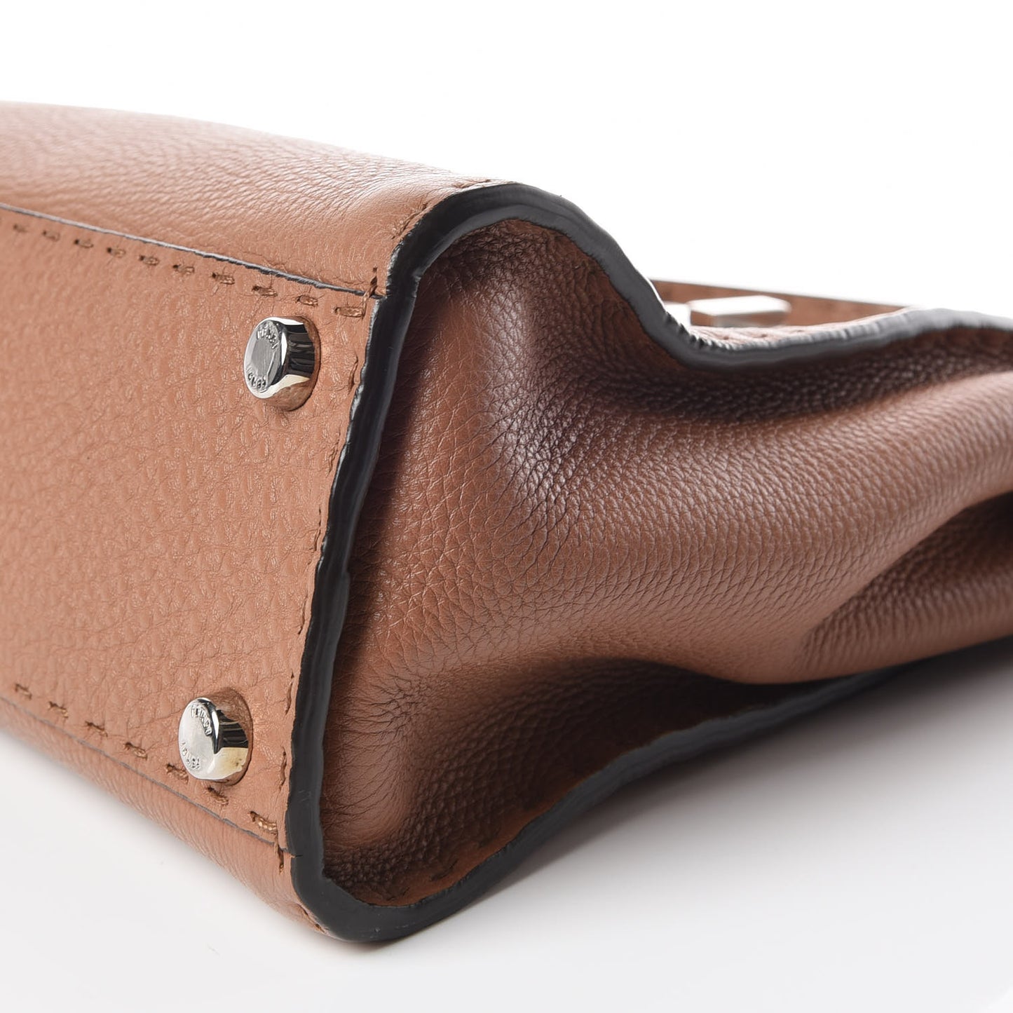 Cuoio Romano Selleria Bi-Color Medium Peekaboo Iconic Satchel Mou Deserto