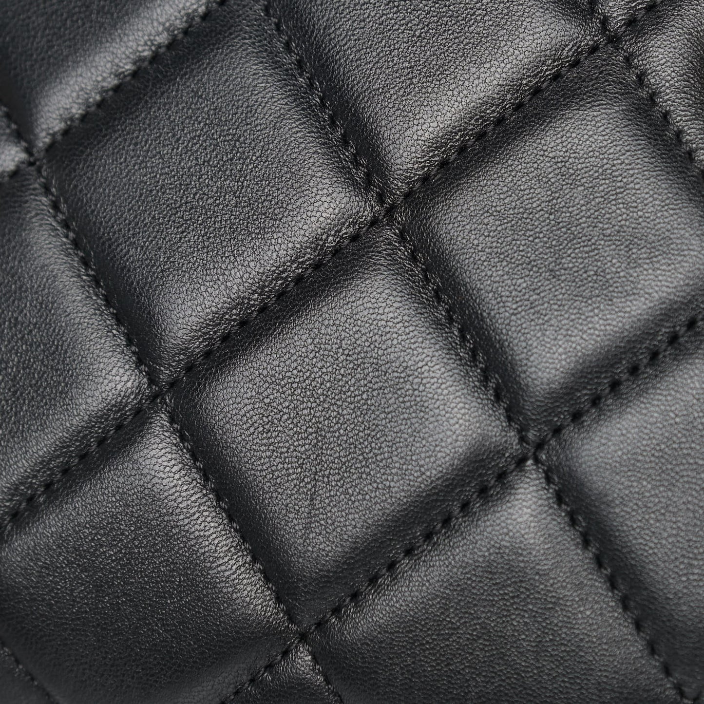 Lambskin Quilted Small Trendy CC Dual Handle Flap Bag Black