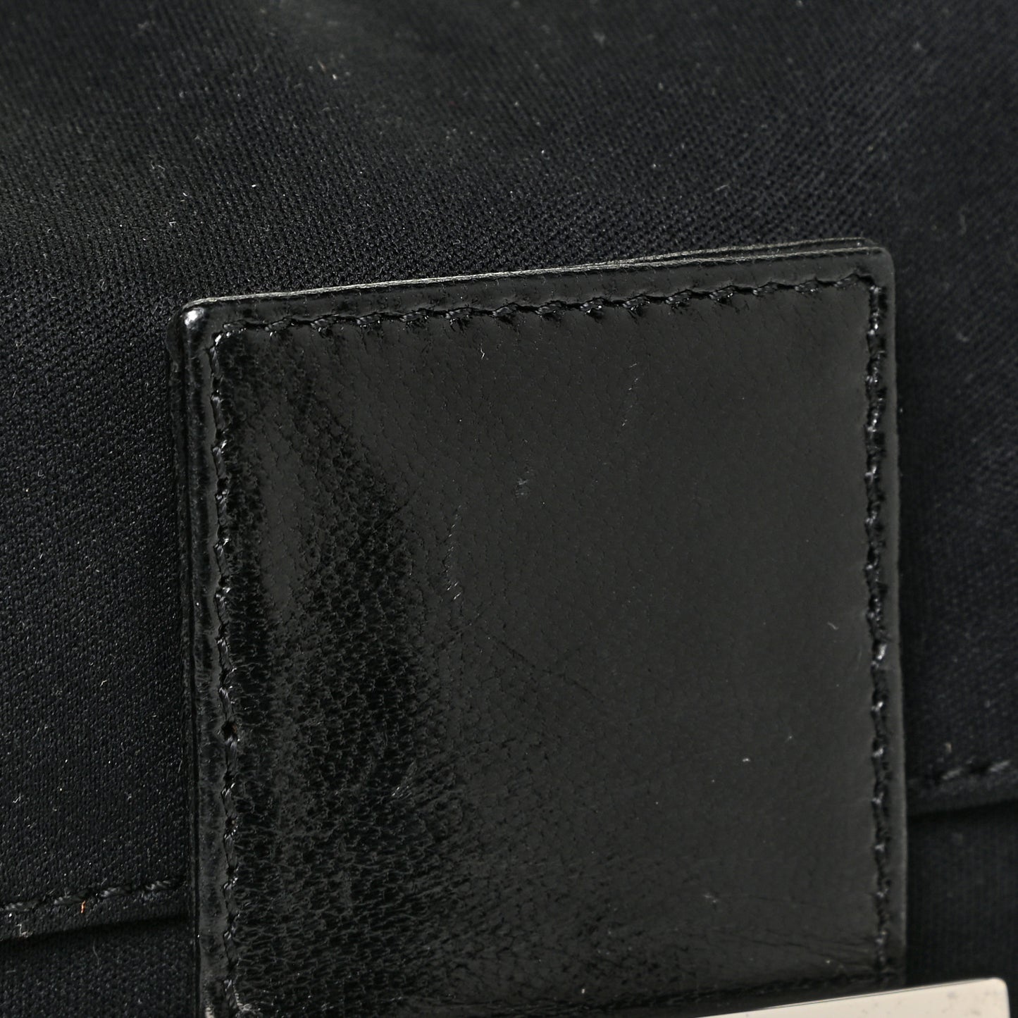 Nylon Baguette Bag Black