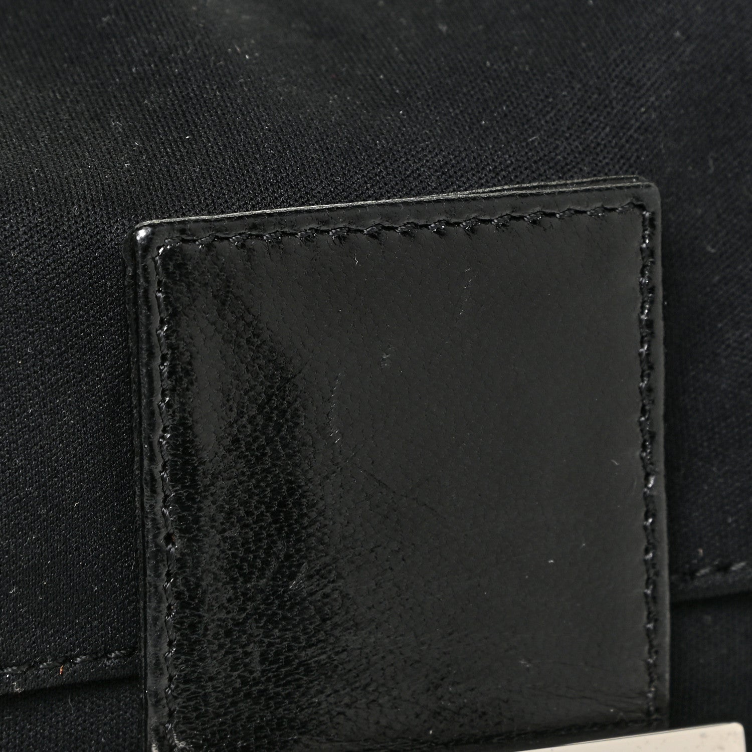 Fendi Nylon Baguette Bag Black 12 of 14