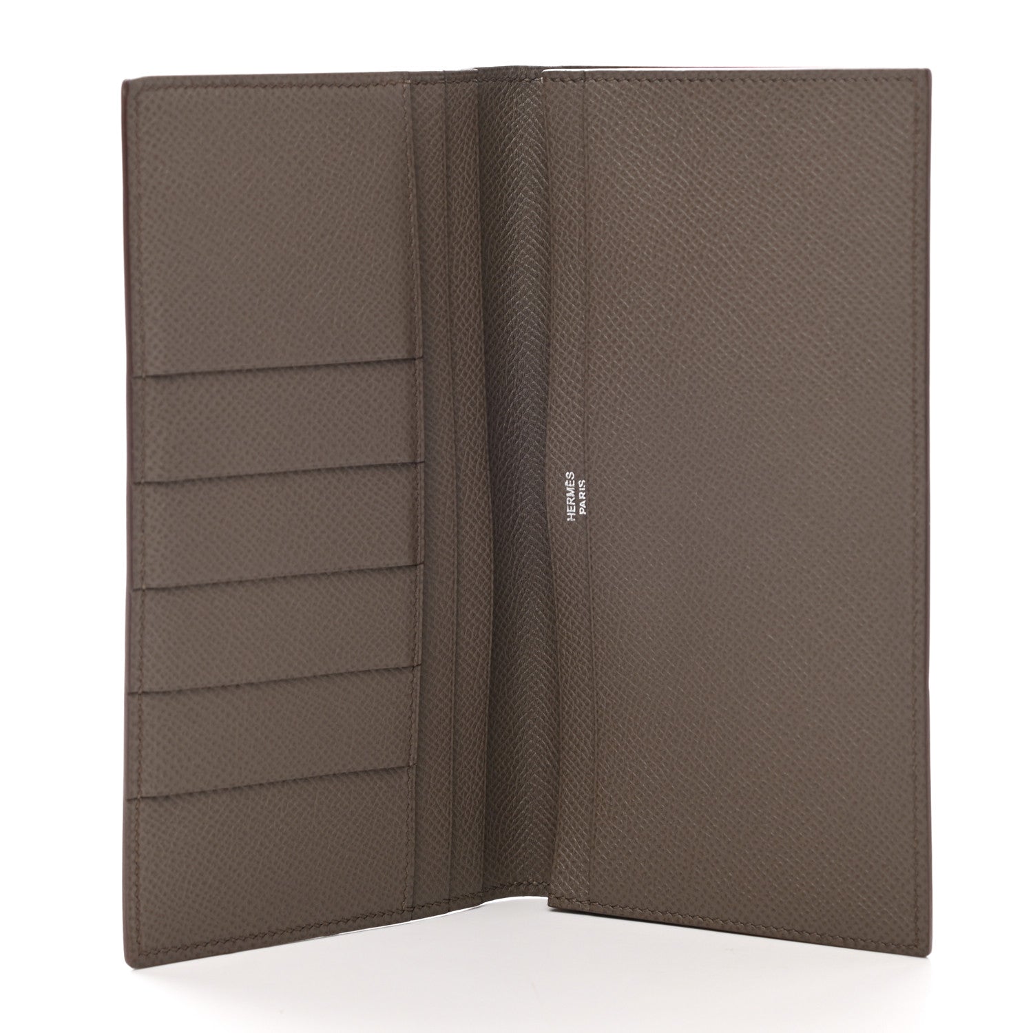 Hermes Epsom MC2 Fleming Checkbook Holder Wallet Etain 4 of 7
