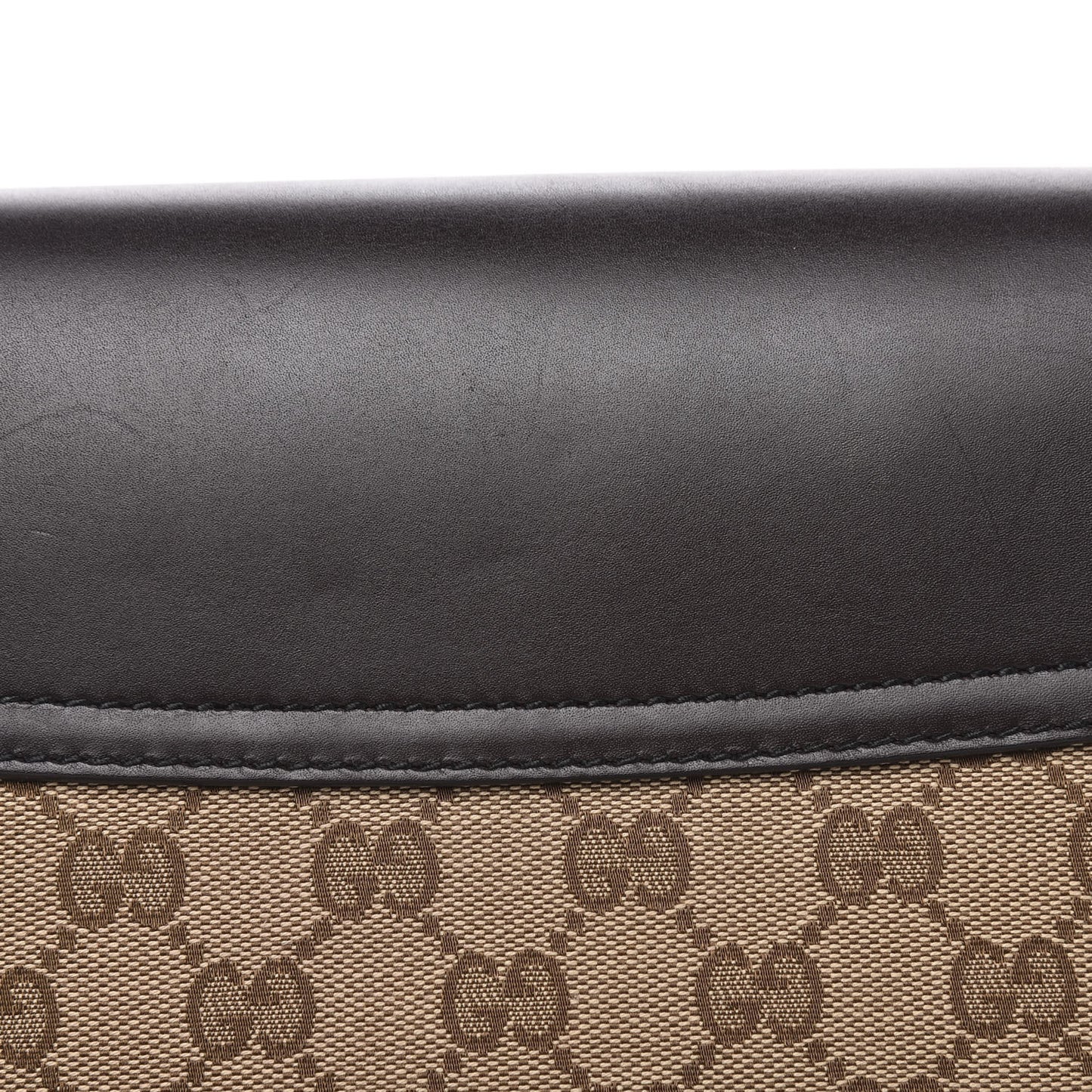 Monogram Margaux Calfskin Large Emily Chain Shoulder Bag Beige Ebony Cocoa