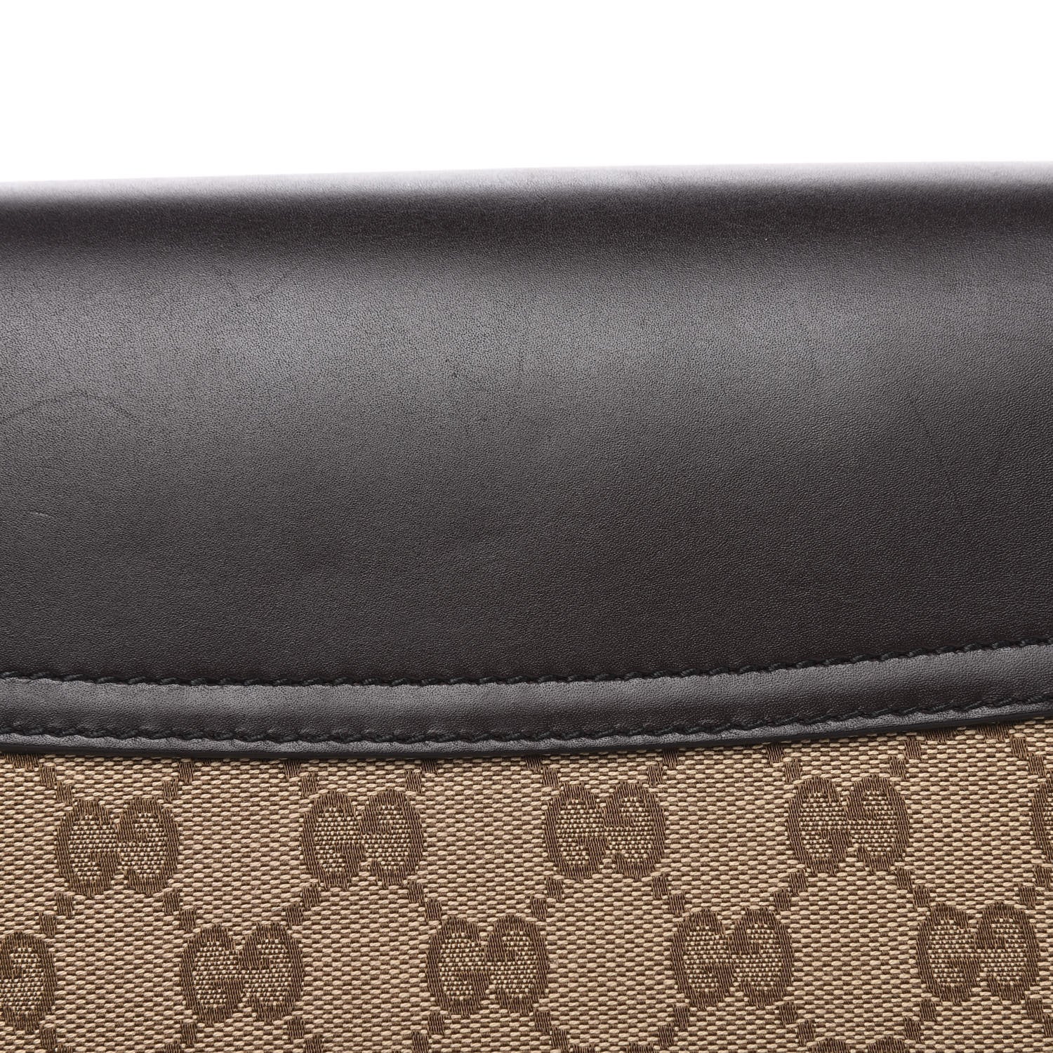 Gucci Monogram Margaux Calfskin Large Emily Chain Shoulder Bag Beige Ebony Cocoa 14 of 15