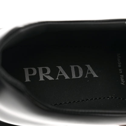 Prada Spazzolato Rois Monolith 55mm Derby Loafers 39 Black 7 of 8