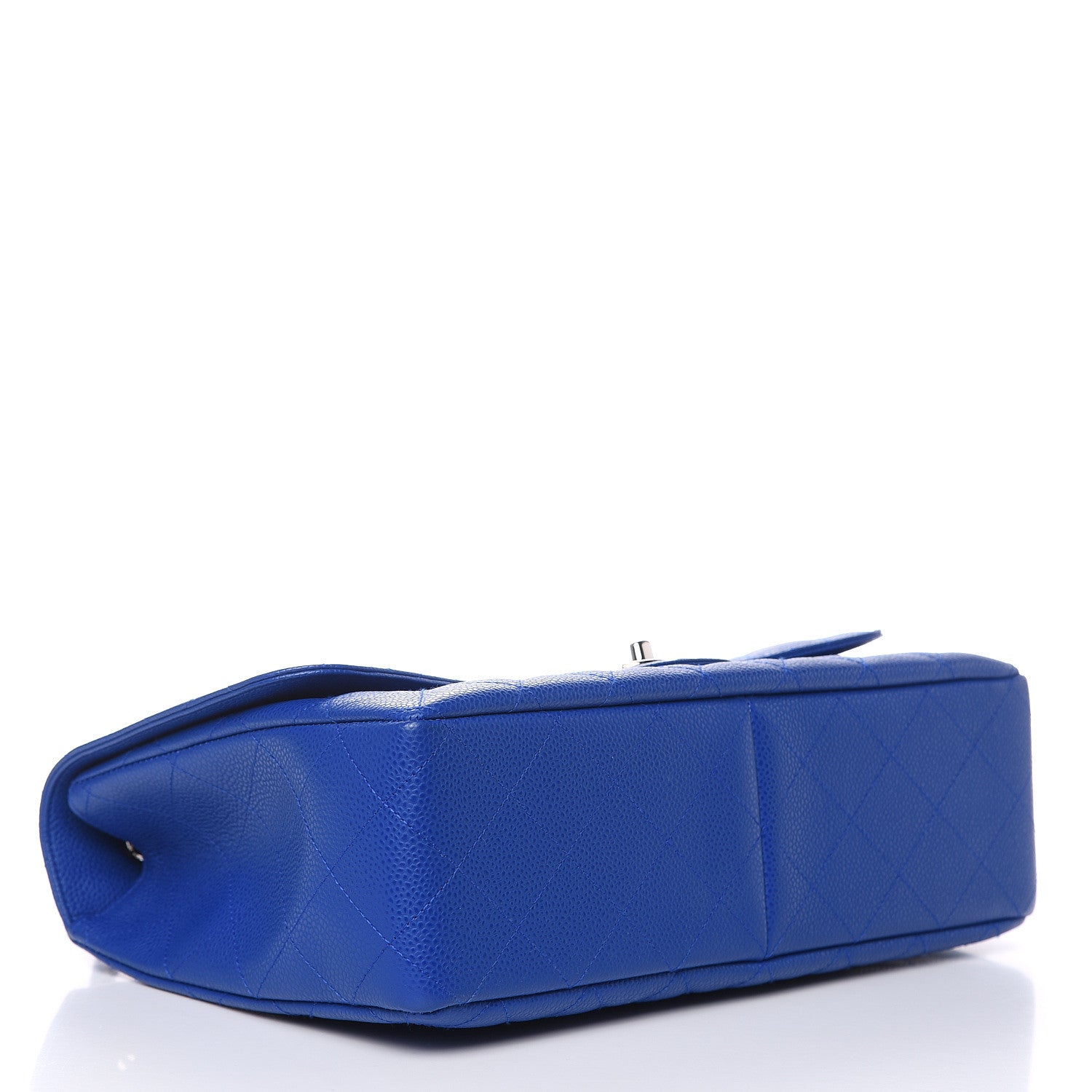 Chanel Caviar Quilted Jumbo Single Flap Blue 4 of 10