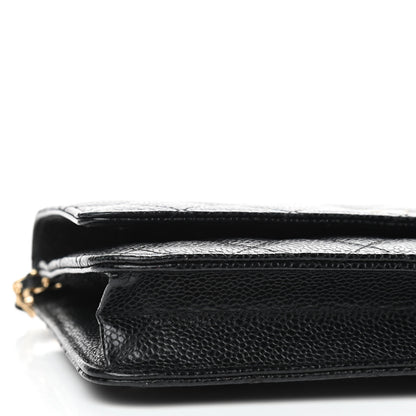 Chanel Caviar Quilted Wallet On Chain WOC Black 9 of 10