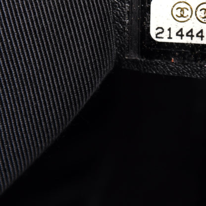 Chanel Metallic Lambskin Quilted Drawstring Backpack Black 7 of 10