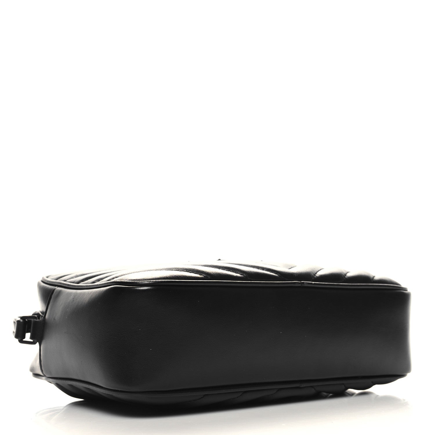 Saint Laurent Calfskin Matelasse Monogram Monochrome Lou Camera Bag Black 4 of 12
